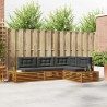 Ensemble de canapés d'extérieur 4 Pièce Naturel et Anthracite 630887630887