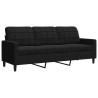 Ensemble de canapés 2 pcs avec coussins Noir Velours 630888630888