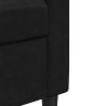 Ensemble de canapés 2 pcs avec coussins Noir Velours 630888630888