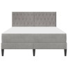 Cadre de lit avec matelas Gris clair 160 x 200 cm Velours 630900630900