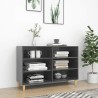 Buffet Gris brillant 103,5x35x70 cm bois d'ingénierie 630903630903