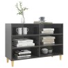 Buffet Gris brillant 103,5x35x70 cm bois d'ingénierie 630903630903