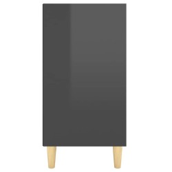Buffet Gris brillant 103,5x35x70 cm bois d'ingénierie 630903630903