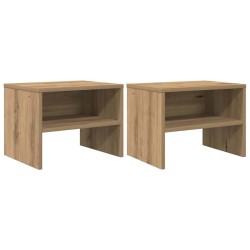 Cabinet de chevet 2 pc chêne artisanal 40 x 40 x 30 cm 630907630907