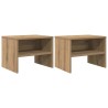Cabinet de chevet 2 pc chêne artisanal 40 x 40 x 30 cm 630907630907