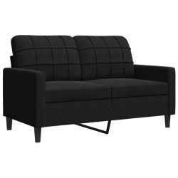 Canapé à 2 places Noir 120 cm Velours 630908630908