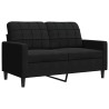 Canapé à 2 places Noir 120 cm Velours 630908630908