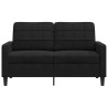 Canapé à 2 places Noir 120 cm Velours 630908630908