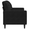 Canapé à 2 places Noir 120 cm Velours 630908630908