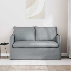 Canapé Gris clair 136 x 82 x 85 cm tissu 630914630914