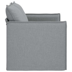 Canapé Gris clair 136 x 82 x 85 cm tissu 630914630914
