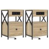 Cabinet de chevet 2 pcs Chêne Sonoma 40 x 31 x 60 cm 630924630924