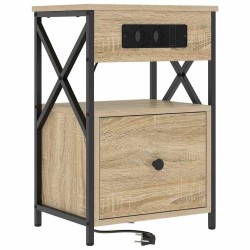 Cabinet de chevet 2 pcs Chêne Sonoma 40 x 31 x 60 cm 630924630924