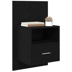 Cabinet de chevet avec tiroir 2 pcs Chêne noir 50 x 32.5 x 80cm 630925630925