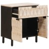 Cabinet de chevet Blanc 50 x 33 x 60 cm Bois de mangue massif 630926630926