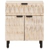 Cabinet de chevet Blanc 50 x 33 x 60 cm Bois de mangue massif 630926630926