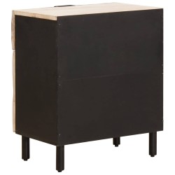 Cabinet de chevet Blanc 50 x 33 x 60 cm Bois de mangue massif 630926630926