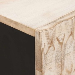 Cabinet de chevet Blanc 50 x 33 x 60 cm Bois de mangue massif 630926630926