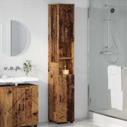 Cabinet de salle de bain Bois Ancien 30 x 35 x 192 cm 630930630930