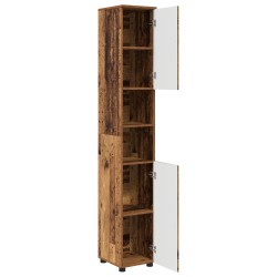 Cabinet de salle de bain Bois Ancien 30 x 35 x 192 cm 630930630930