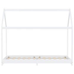 Cadre de lit d'enfant Blanc Bois de pin massif 90 x 200 cm 630932630932