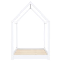 Cadre de lit d'enfant Blanc Bois de pin massif 90 x 200 cm 630932630932