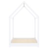 Cadre de lit d'enfant Blanc Bois de pin massif 90 x 200 cm 630932630932