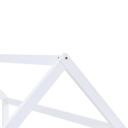 Cadre de lit d'enfant Blanc Bois de pin massif 90 x 200 cm 630932630932