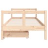 Cadre de lit pour enfants gris 80x200 cm bois de pin massif 630933630933