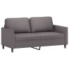 Canapé à 2 places Gris 140 cm Similicuir 630936630936