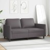Canapé à 2 places Gris 140 cm Similicuir 630936630936
