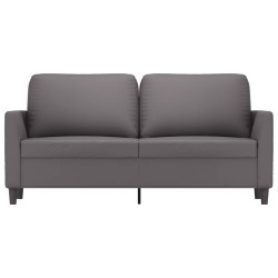 Canapé à 2 places Gris 140 cm Similicuir 630936630936