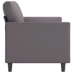 Canapé à 2 places Gris 140 cm Similicuir 630936630936