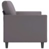 Canapé à 2 places Gris 140 cm Similicuir 630936630936