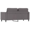 Canapé à 2 places Gris 140 cm Similicuir 630936630936
