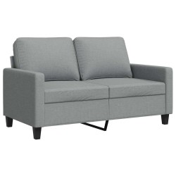 Canapé à 2 places Gris clair 120 cm Tissu 630937630937