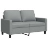 Canapé à 2 places Gris clair 120 cm Tissu 630937630937