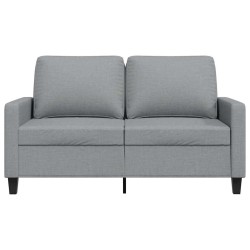 Canapé à 2 places Gris clair 120 cm Tissu 630937630937
