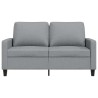 Canapé à 2 places Gris clair 120 cm Tissu 630937630937