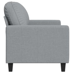 Canapé à 2 places Gris clair 120 cm Tissu 630937630937