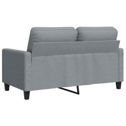 Canapé à 2 places Gris clair 120 cm Tissu 630937630937