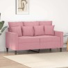 Canapé à 2 places Rose 120 cm Velours 630938630938