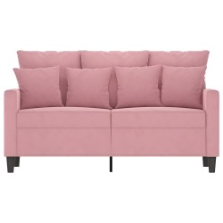 Canapé à 2 places Rose 120 cm Velours 630938630938