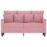 Canapé à 2 places Rose 120 cm Velours 630938630938