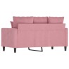 Canapé à 2 places Rose 120 cm Velours 630938630938