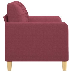 Canapé à 2 places Rouge bordeaux 120 cm Tissu 630939630939