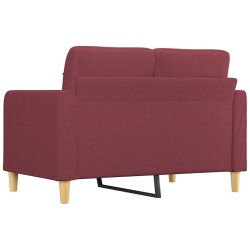 Canapé à 2 places Rouge bordeaux 120 cm Tissu 630939630939