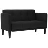 Canapé deux places noir 111 cm en tissu 630940630940