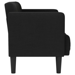 Canapé deux places noir 111 cm en tissu 630940630940