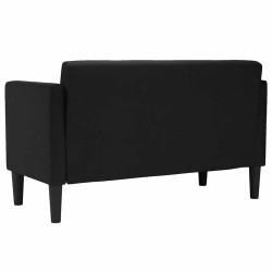Canapé deux places noir 111 cm en tissu 630940630940